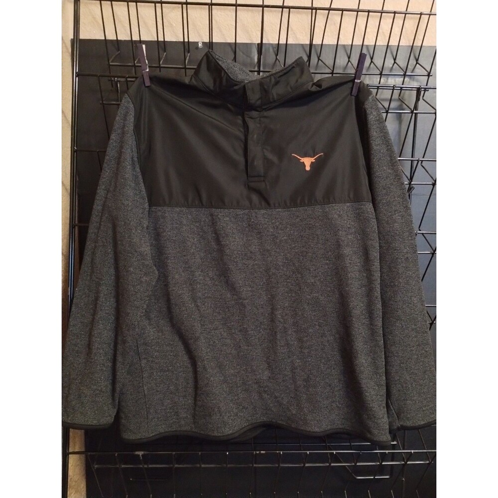 Threads Texas Longhorns Black/Gray Pullover NCAA-Medium
